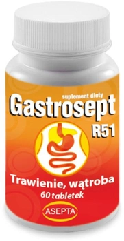 Suplement diety Asepta Gastrosept R51 60 tabletek (5904734577072)