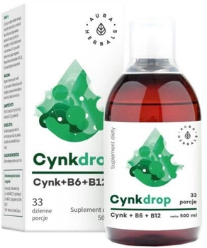 Aura Herbals Cynkdrop 500 ml Wzmacnia Odporność (5902479610719)
