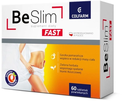 Харчова добавка Colfarm Be Slim Fast 60 таблеток для схуднення (5901130355877)