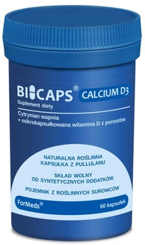 Formeds Bicaps Calcium D3 60 kapsułek Minerały (5903148620558)