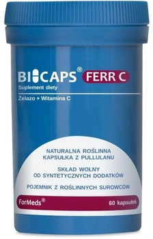 Харчова добавка Formeds Bicaps F-Ferr C 60 капсул Тираж (5903148620169)