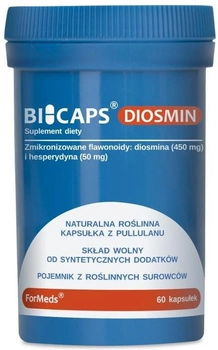 Харчова добавка Formeds Bicaps Diosmin 60 капсул Серцево-судинна система (5903148620190)