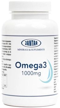 Харчова добавка Jantar Omega 3 1000 мг 90 капсул для серця та мозку (5907527950397)