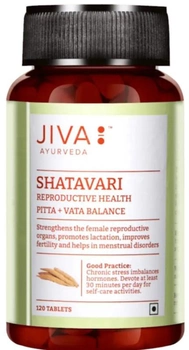 Suplement diety Jiva Ayurveda Shatavari 120 tabletek Układ Hormonalny (8904050602110)