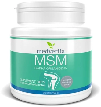 Харчова добавка Medverita MSM органічна сірка 400г порошок (5905669084215)