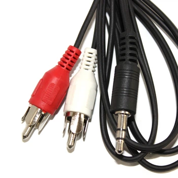 Кабель AUX 3.5 мм міні джек - 2*RCA (тюльпана) 1.5m
