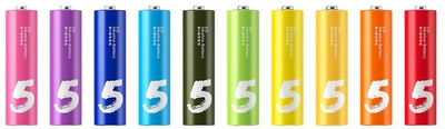 Батарейки Xiaomi ZMi AA batteries 10 шт ZI5 Rainbow (AA501)