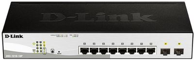 Комутатор D-LINK-DGS-1210-10P 10-port (PoE) Gigabit Switch SFP (DGS-1210-10P/E)