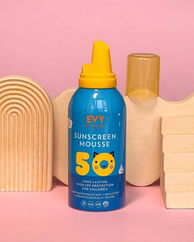 Сонцезахисний мус для дітей та немовлят EVY Technology Sunscreen Mousse Kids SPF 50, 150 мл