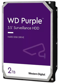 Жорсткий диск Western Digital Purple 2TB 5400rpm 64MB WD23PURZ 3.5 SATA III