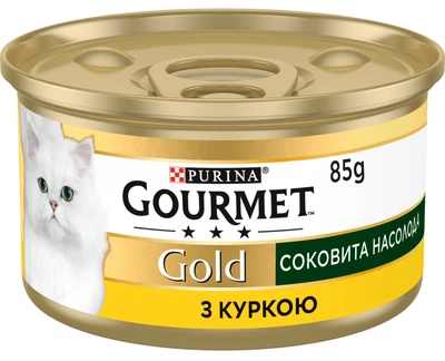 Вологий корм для дорослих кішок Purina Gourmet Gold Соковита насолода з куркою 85 г