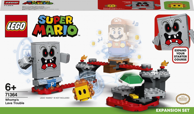 Zestaw klocków LEGO Super Mario Tarapaty w forcie Whompa zestaw rozszerzający 133 elementy (71364)