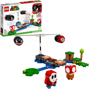 Конструктор LEGO Super Mario Вогняний наліт Білла-банзай додатковий набір 132 деталі (71366)