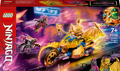 Конструктор LEGO Ninjago Мотоцикл золотого дракона Джея 137 деталі (71768)