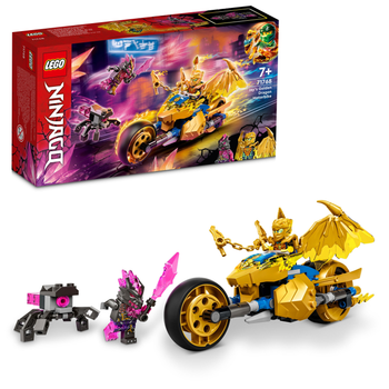 Zestaw klocków LEGO Ninjago Złoty smoczy motocykl Jaya 137 elementów (71768)