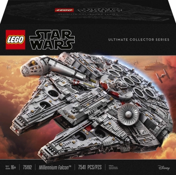 Zestaw klocków Lego Star Wars Sokół Millennium 7541 części (75192)