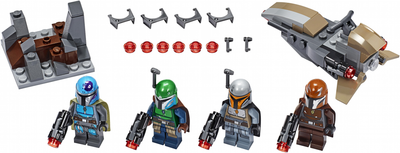 Zestaw klocków LEGO Star Wars Zestaw bojowy Mandalorianina 102 elementy (75267)