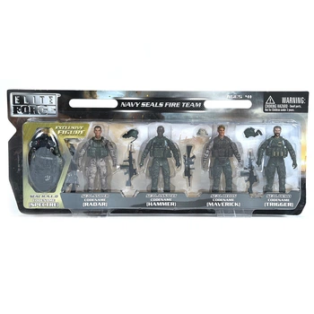 Игровой набор фигурок солдат ELITE FORCE — МОРСКИЕ КОТИКИ (5 фигурок, аксесс.)