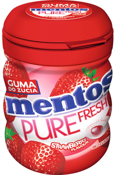 Guma do żucia Mentos Pure Fresh Strawberry o smaku truskawkowym 60 g (80858850)