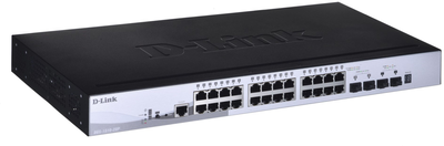Комутатор D-link-DGS-1510-28P/E 28-port (PoE) Gigabit Stackable Smart Switch