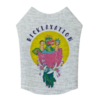 Майка для собак WAUDOG Clothes, рисунок "Рик и Морти 2". Материал — скуба, размер M47 (299-0281)