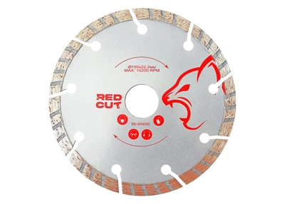 Диск алмазний по каменю Turbo Segment, 150ммх22,23мм "Red Cut"