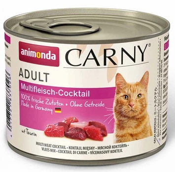 Вологий корм для кішок мультим'ясний коктейль Animonda Carny Adult Multi Meat Cocktail 200 г