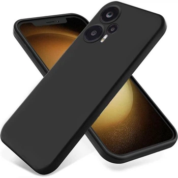 Силиконовый (TPU) чехол Deexe Silicone Case для Xiaomi Poco F5 / Redmi Note 12 Turbo - Black