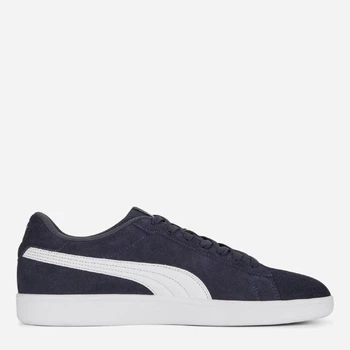 Мужские кеды кожаные низкие Puma Smash 3.0 39098403 42 (8UK) 27 см Parisian Night-Puma White-Puma Silver (4065452748616)