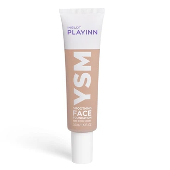 Тональный крем Inglot playinn YSM smoothing face foundation матирующий № 42 30мл средний бежевый с розовым подтоном