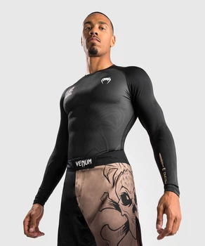 Рашгард Venum Reorg Rashguard Long Sleeves Black (VENUM-04714-001-L)