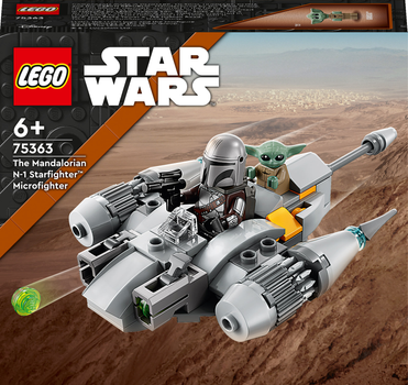 Zestaw klocków LEGO Star Wars Myśliwiec N-1 Mandalorianina w mikroskali 88 elementów (75363)