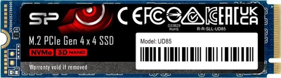 Dysk SSD Silicon Power UD85 1TB NVMe M.2 2280 PCIe 4.0 x4 3D NAND (SP01KGBP44UD8505)