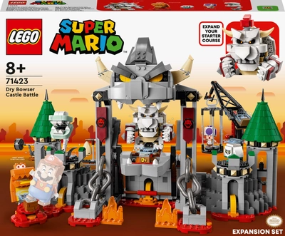 Zestaw klocków LEGO Super Mario Walka w zamku Dry Bowsera. Zestaw rozszerzający 1321 element (71423)
