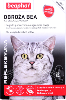 Obroża dla kociąt i kotów BEAPHAR Bea przeciw insektom wodoodporna 35cm (DLZBEPSMY0002)