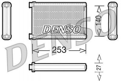 Радіатор системи опалення салона DENSO (DRR05005)