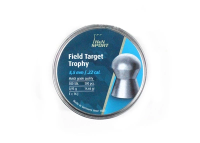 Пули H&N Field Target Trophy 5.53мм, 0.95г, 500шт