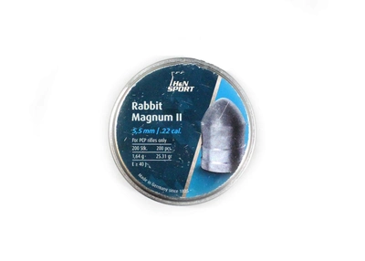 Пули H&N Rabbit Magnum II 5.5мм, 1.64г, 200шт