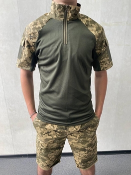 Армійський літній костюм піксель-хакі з коротким рукавом M