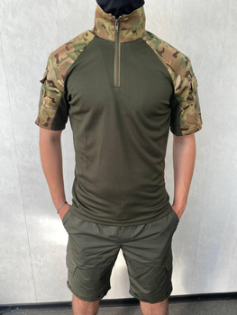 Тактический костюм летний для НГУ, ВСУ убакс с шортами мультикам-хаки XL