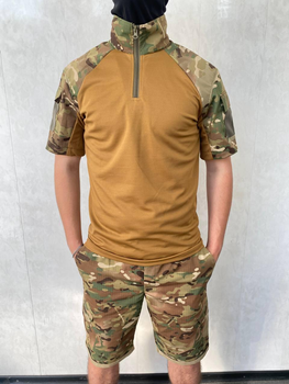 Летняя армейская форма (боевая рубашка убакс + шорты) мультикам-койот M