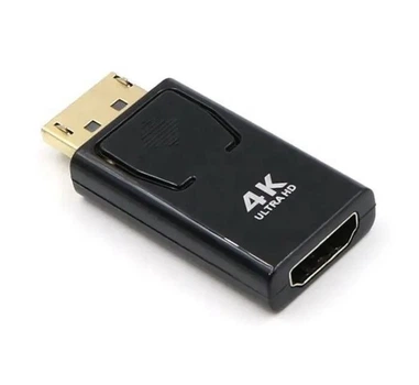 Переходник DisplayPort DP на HDMI 4K черный