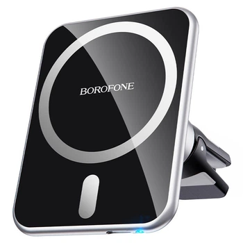 Автодержатель Borofone BH43 беспроводная зарядка MagSafe автомобильный магнитный держатель для iPhone