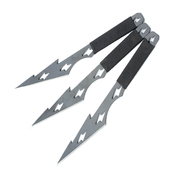 Набор ножей метательных Скорпион A880 (длина: 200мм, лезвие: 90мм), 3 шт, в ножнах