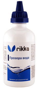 Кондиционер для аквариума Прозрачная вода Rikka для очищения воды 100 мл