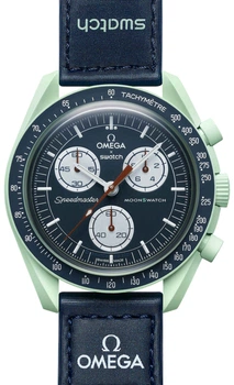 Наручные часы Swatch x Omega Bioceramic MoonSwatch Collection "Mission to Earth" (SO33G100)