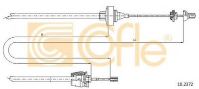 Трос сцепления Renault Twingo 98-07 1,2 Cofle (102372)