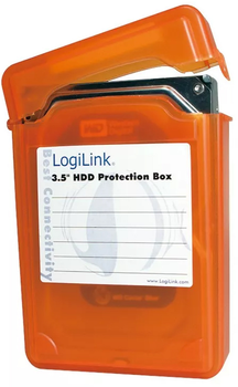 Захисна коробка LogiLink для HDD 3.5 Orange (UA0133O)