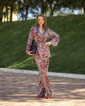 Домашний костюм "Jasmine" Бордовый S-M