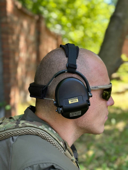 Тактичні активні навушники Sordin Supreme Pro-X Neckband з заднім тримачем 76302-X-02-S Black